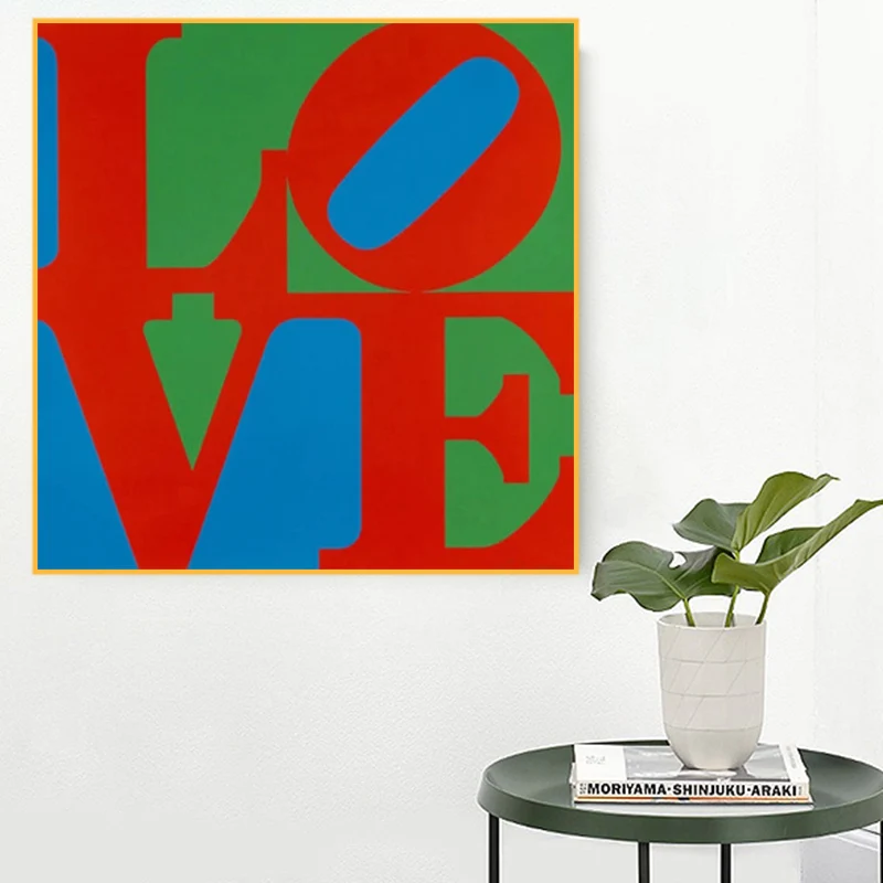 

Canvas Painting Abstrait Rue Graffiti Art Lettre Amour Toile Peinture Affiches Impressions Mur Art Photos Pour Salon Home Decor