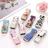 gorgeous rhinestone butane gas lady lighter personality creativity easy to carry cute windproof lighter cigarette accessories