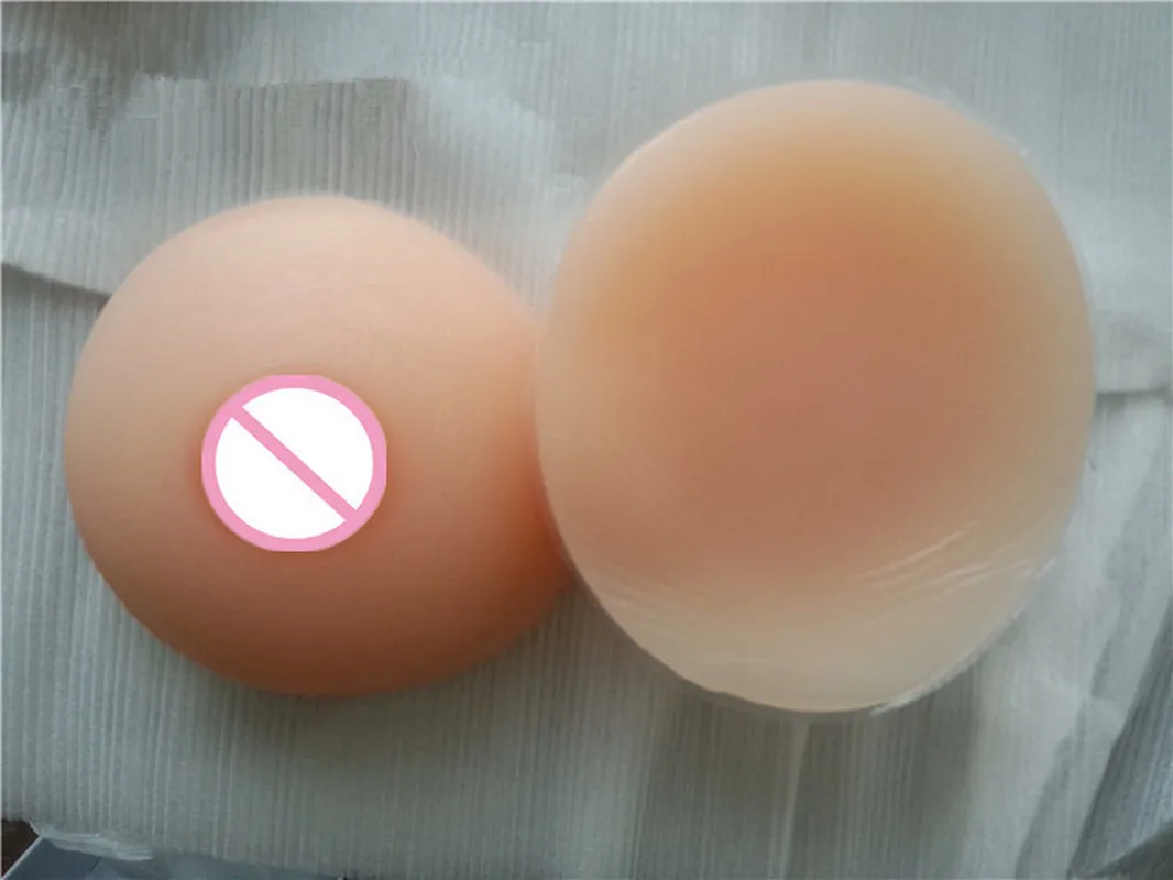 Круглый Форма силиконовые поддельные груди трансвестита Силиконовая грудь