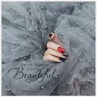 Тканевый фон для фотосъемки с жемчугом и Марлей