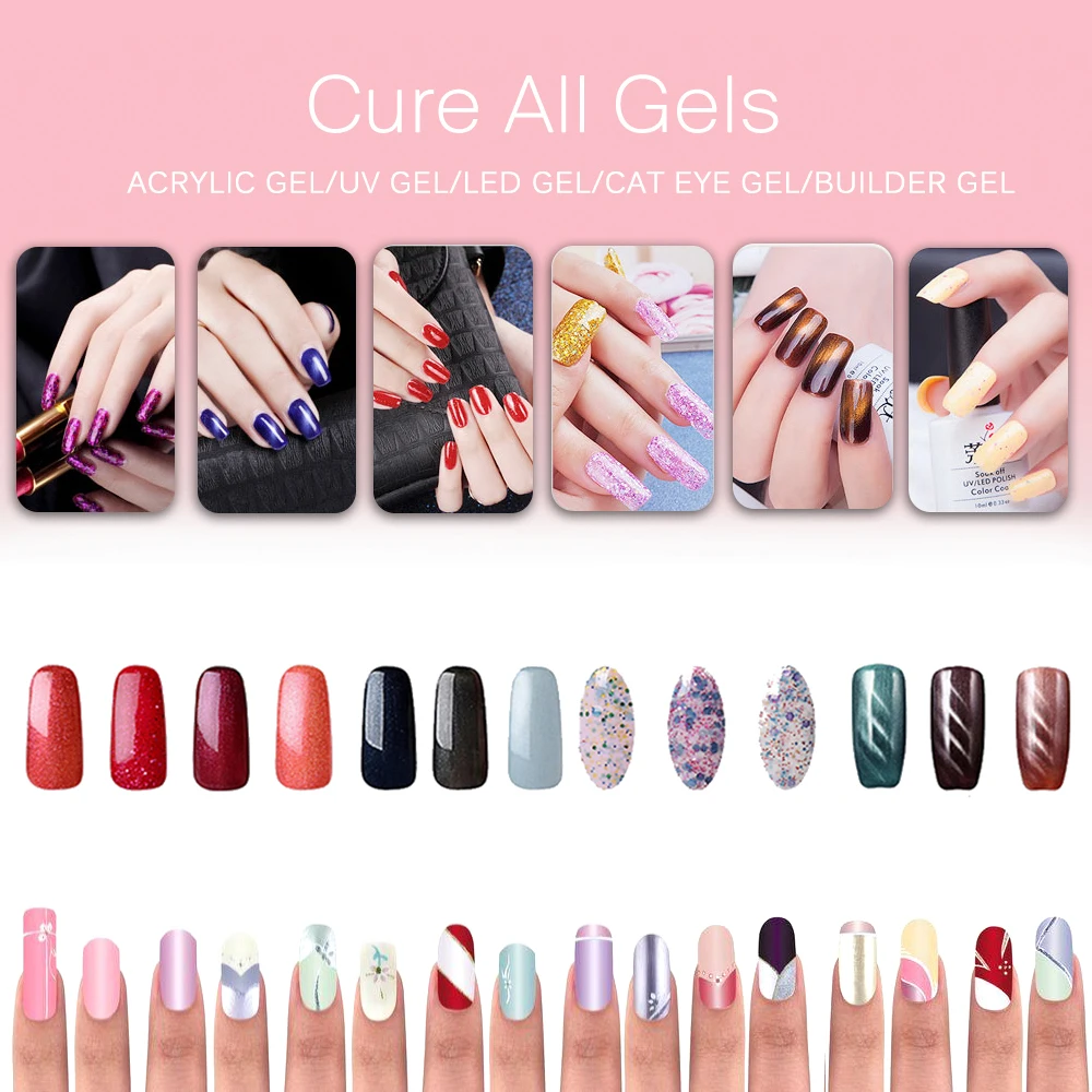 

54 W Nail Dryer 18 LED Nail Lamp UV Lamp For Curing All Gel Nail Polish With Motion Sensing Manicure Pedicure Salon Tool