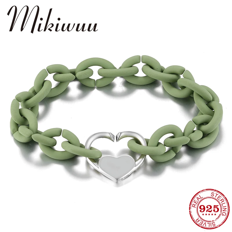 Модные простые серебряные полые бусины в форме сердца жесткие резиновые