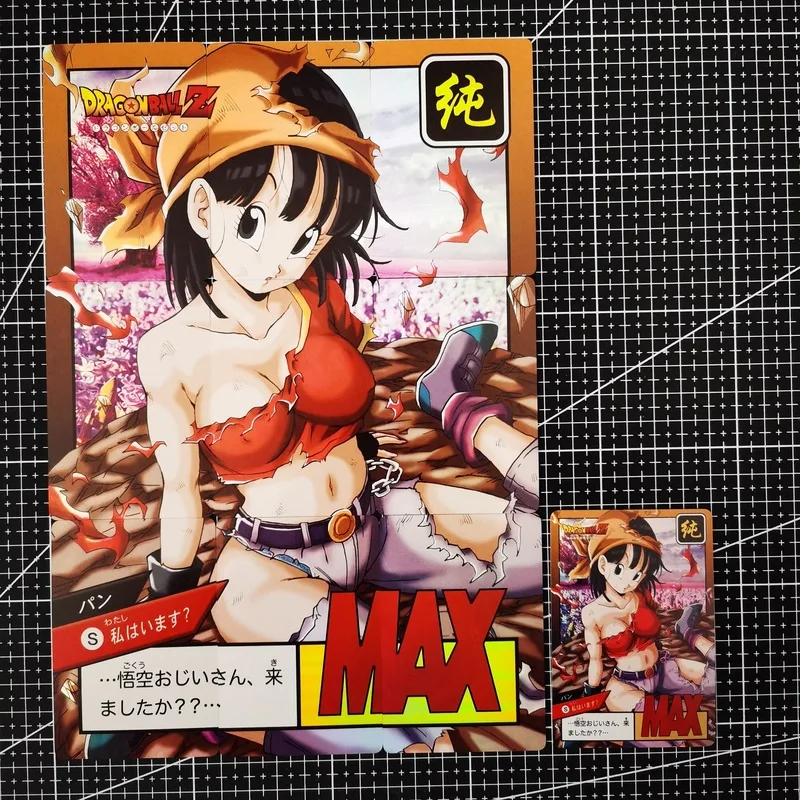 

10pcs/set Dragon Ball Z Pan Battle Damage Super Saiyan Goku Vegeta Hobby Collectibles Game Collection Cards 9in1 Sexy Girl