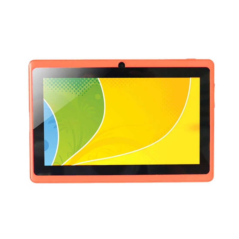 Orange 7 дюймов Детские Планшеты Android 4 ядра двойной Камера Wi-Fi Образование игры подарок для мальчиков и девочек - Цвет: Orange