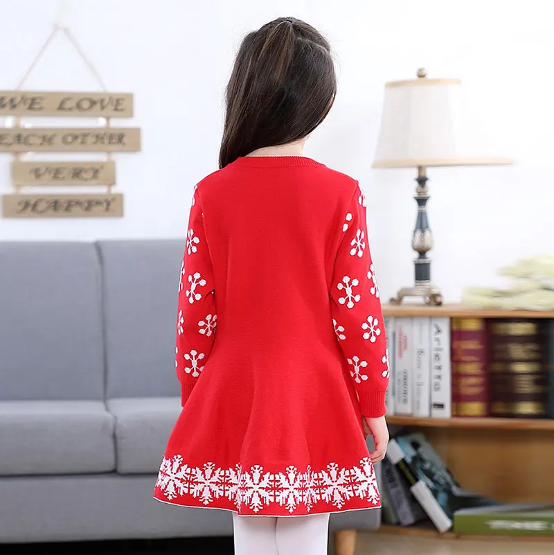 2020 новогоднее рождественское маскарадное красное платье свитер с длинными