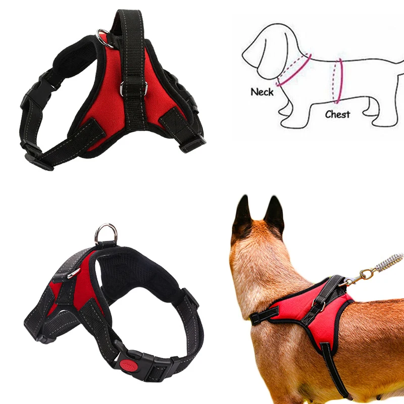 Жилетка шлейка для больших собак|Ошейники упряжки и поводки| |