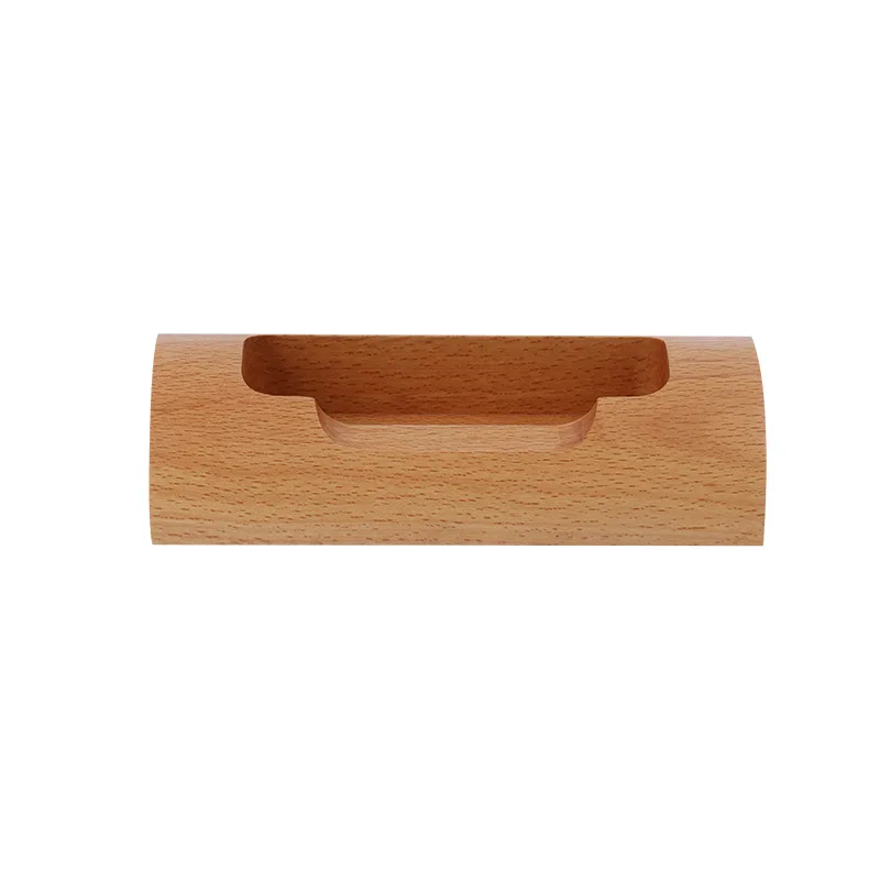 

Wooden Desktop Business Card Case Personality Mountain Shaped Creative Beech Business Card Holder Storage Box