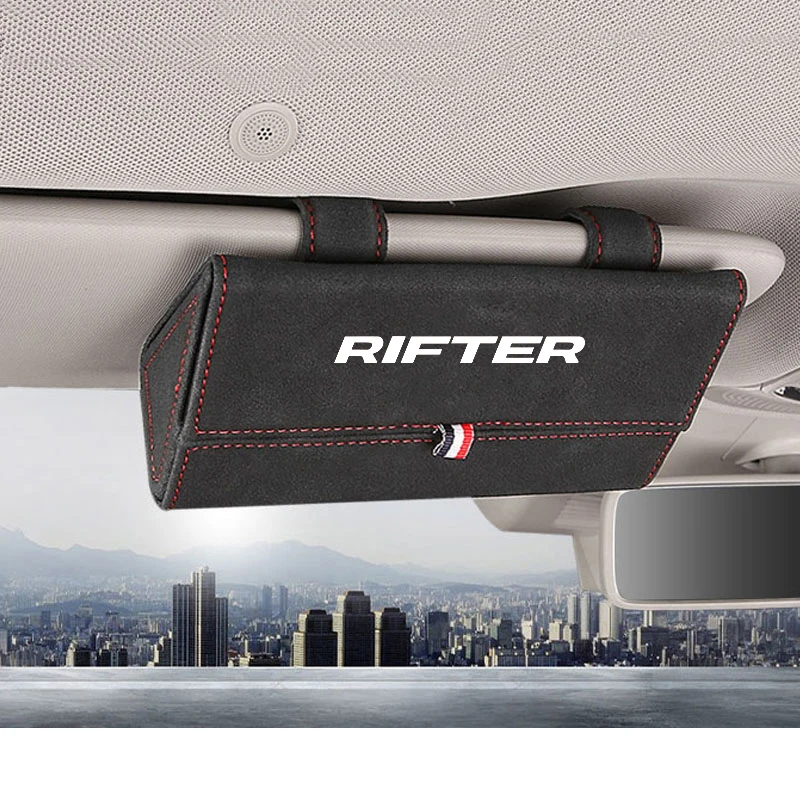 1Pc สำหรับ Peugeot Rifter Flocking Auto แว่นตากล่องผู้ถือกรณีแว่นตากันแดดผู้ถือ Organizer อุปกรณ์ตกแต่งภายใน