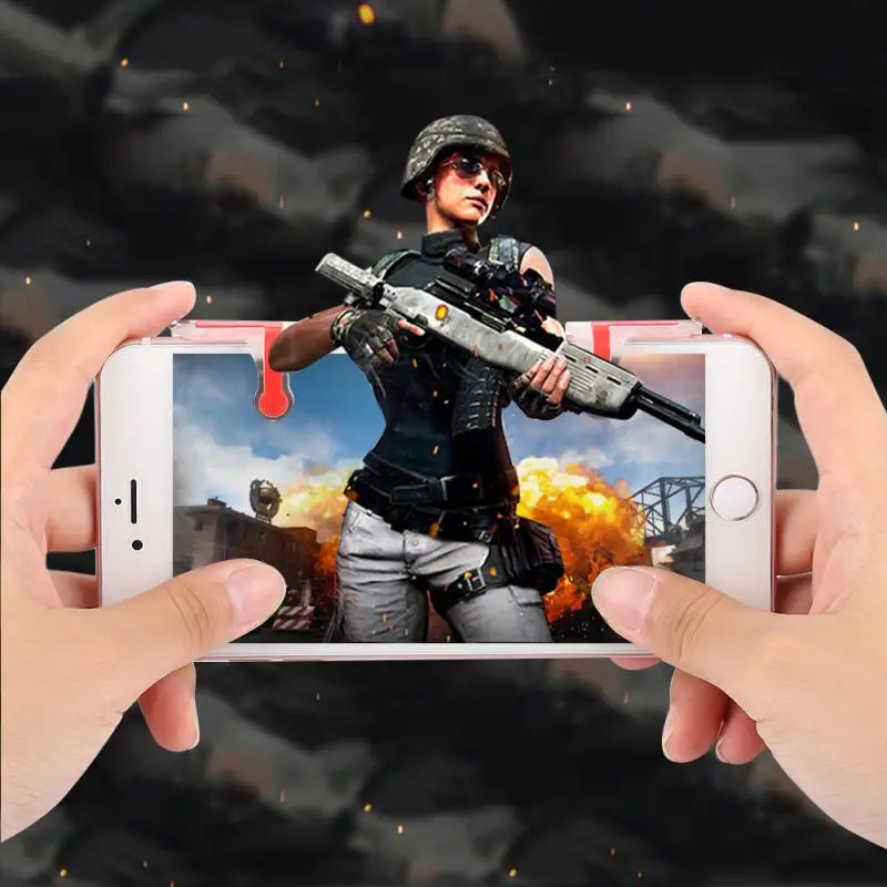 2 шт. MN геймпад джойстик для PUBG игровой триггер умная кнопка огня Aim триггер ключ L1R1 шутер контроллер для мобильного телефона игры