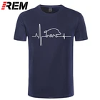 Бесплатная доставка 100% хлопковые футболки дикий кабан сердцебиение дизайн футболки для мужчин размер