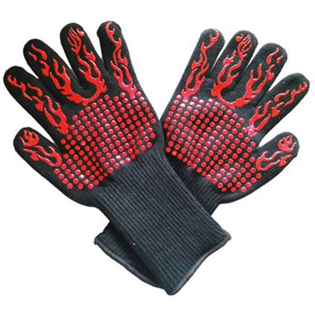 1 пара перчатки для барбекю кухонные прихватки духовки выпечки экстремальные