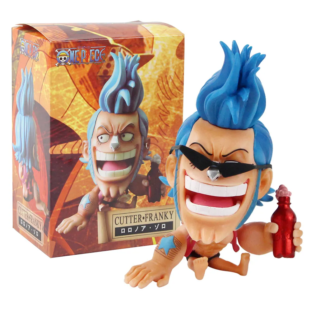 12 см аниме милая версия Французские фигурки из ПВХ сидя Q смеющиеся OP Luffy Zoro