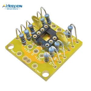 Dual OP Amp Board Preamp DC Amplification Amplifier PCB Board For NE5532/OPA2134/OPA2 604/AD826 