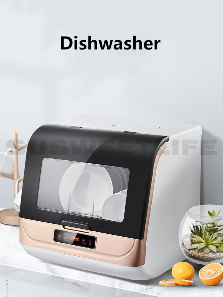 Verkaufen Intelligente Automatische Spülmaschine Verbraucher Und Kommerziellen Desktop Kostenloser Installation Von Kleinen Luft-trocknen Spülmaschine