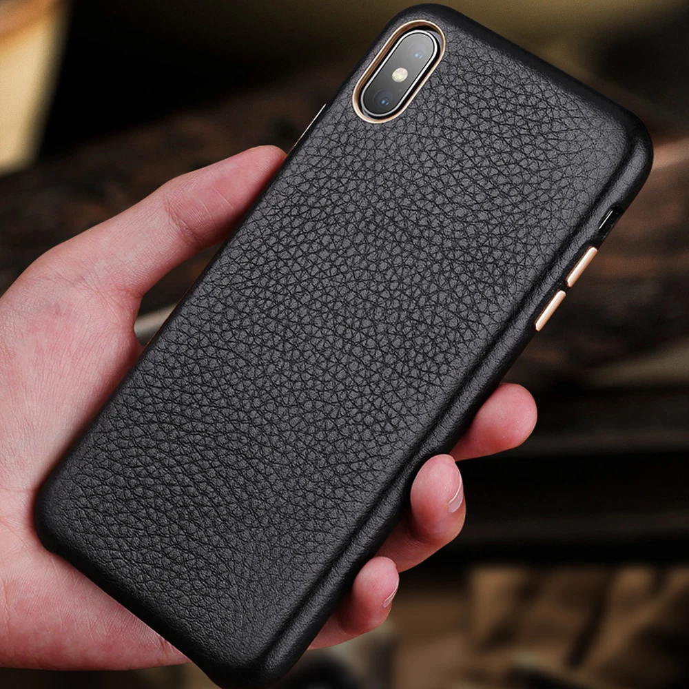 Кожаный чехол Премиум для iPhone 8 7 6 6s Plus Xr X Xs Max Роскошные тонкие мягкие Защитные