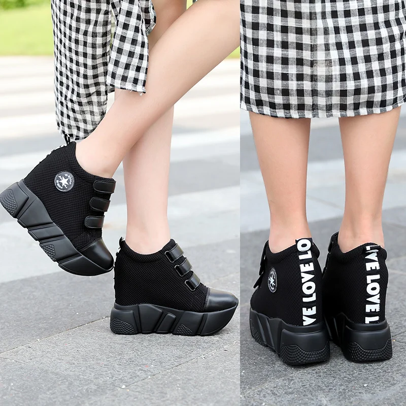 

Spring and autumn 2020 new women's shoes inside the height of fashion joker matching color women's casual sports shoes