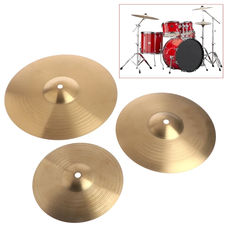 

Beginner Copper Alloy Crash Cymbal Drum Durable Brass Percussion Instrument 8 10 Wholesale Dropshipping