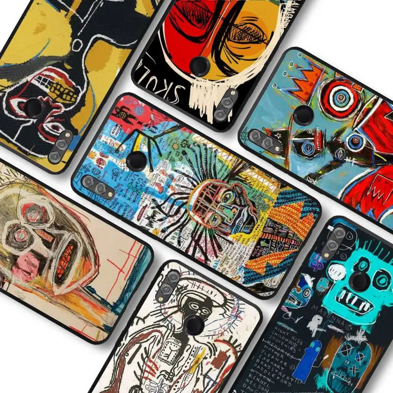 

Jean Michel Basquiat Art Graffiti Phone Case For Huawei honor10Lite 10i 20 8x 10 Honor9lite 9xpro Coque