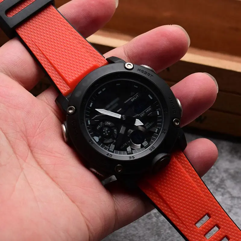 Силиконовый ремешок для часов спорта на открытом воздухе умных Casio GA