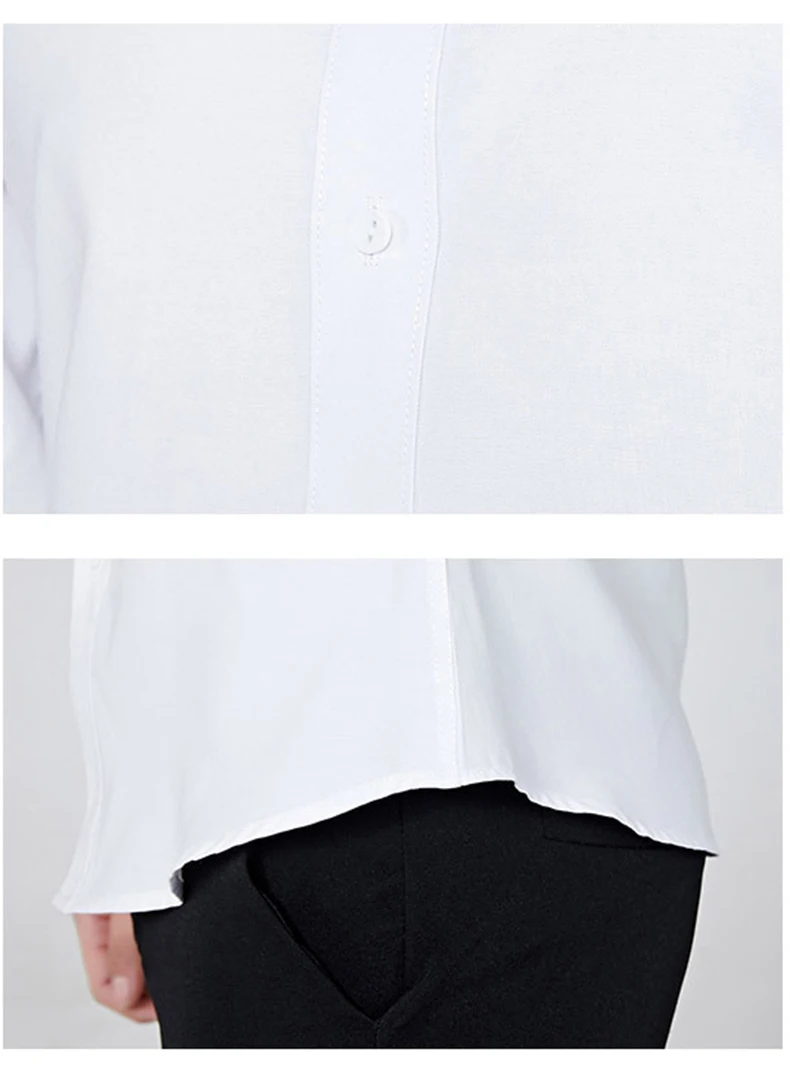 Глажка Camisa Social Masculina модная блузка Dudalina с длинным рукавом Slim Fit рубашка мужская одежда вышивка белый мужской