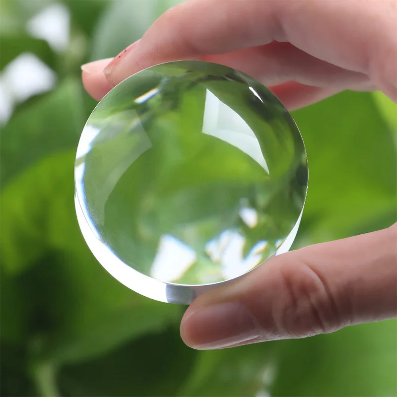 

2 inch Magnifying Dome - Portable Paperweight 8X Magnifier Clear Reading Aid Magnifying Glass Dome Easy to Glide For Reading Boo