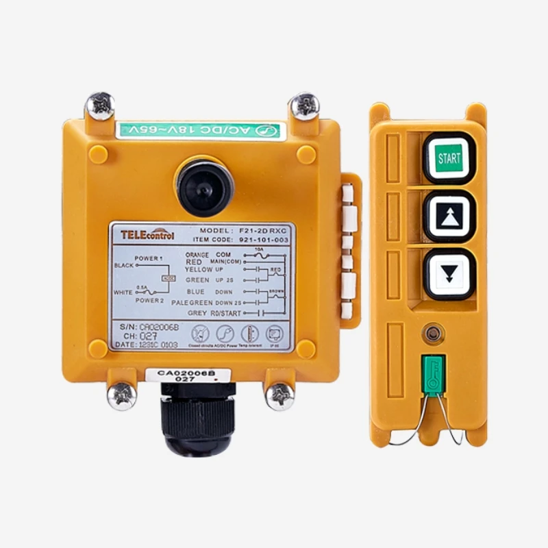 Industrial Wireless Remote Control F21-2D Radio Two Double Speed Buttons Key for Crane Hoist | Электроника
