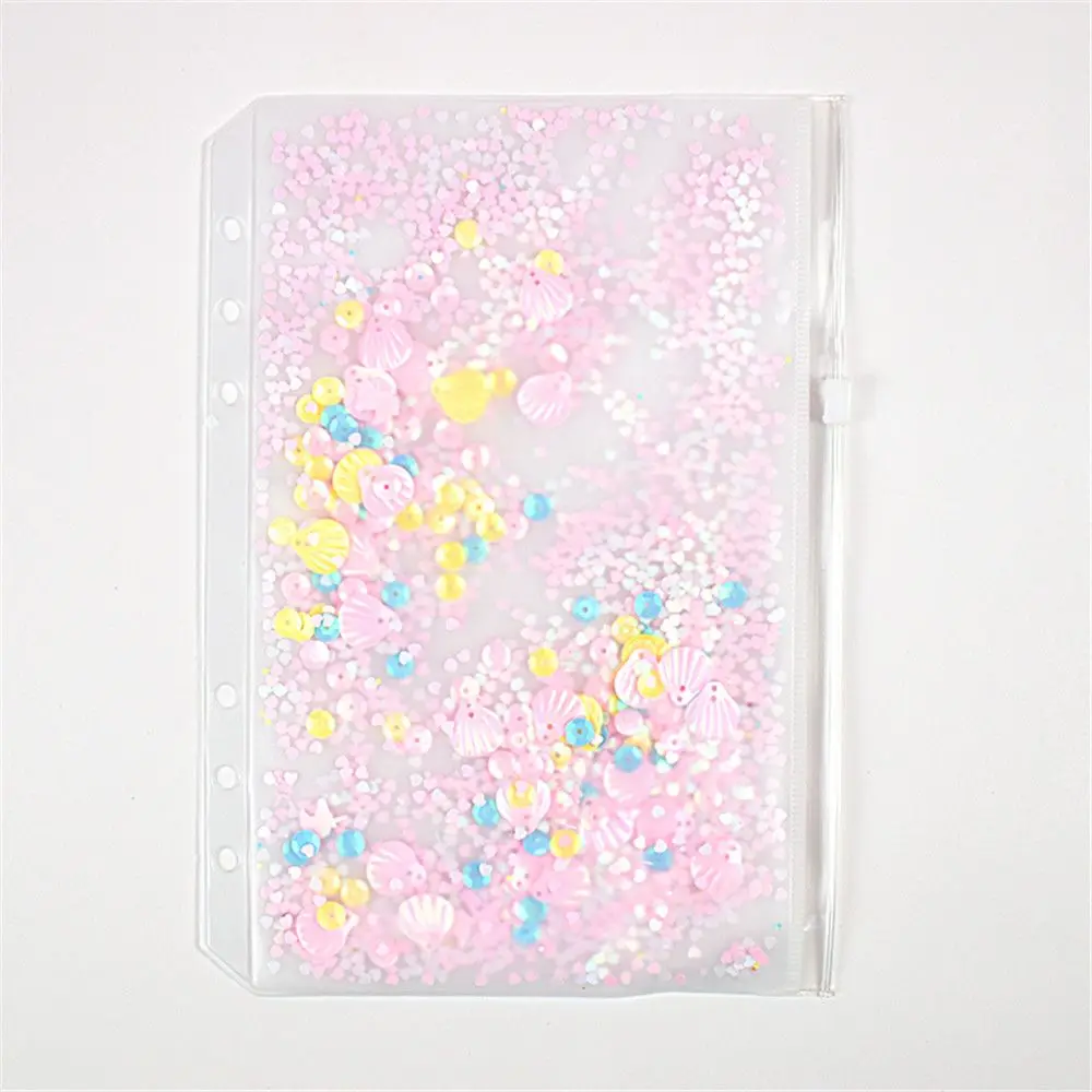 A5-pink Милый переплетный чехол Kawaii, украшение для школьниц, 6 отверстий, внутренний карман для переплета, планировщик, дневник, записная книжка A5A6 - Цвет: A5-pink