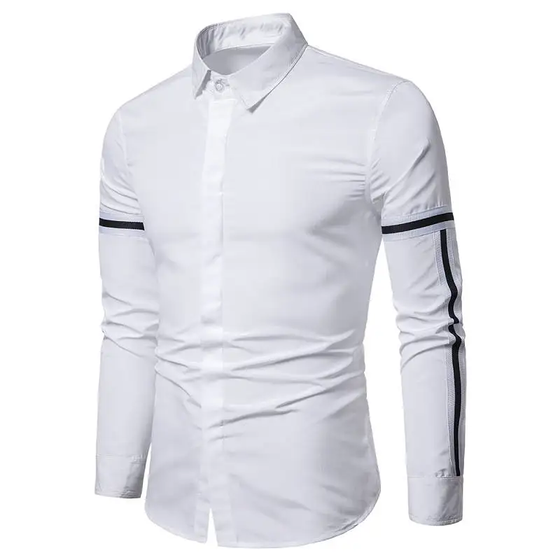 Осенняя Новая Европейская и американская мужская рубашка с длинными рукавами