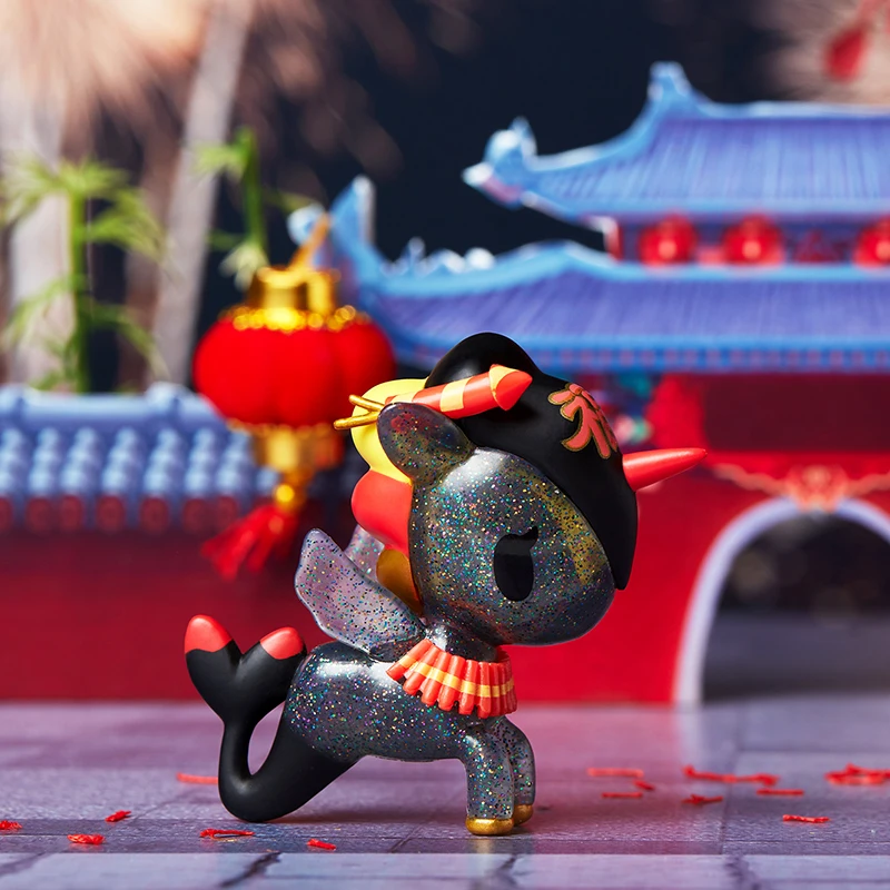 Глухая коробка подлинный Единорог китайский новый год Серия Аниме Кукла девочка