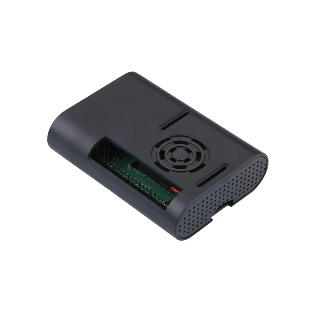 Чехол Raspberry Pi 4 ABS с вентилятором черный прозрачный корпус корпуса для RPI Model