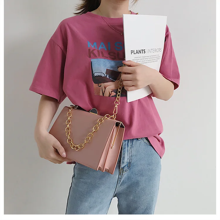 2019 Новый стерео простой Хип Колба сумка цепь Наплечная Сумка | Багаж и сумки