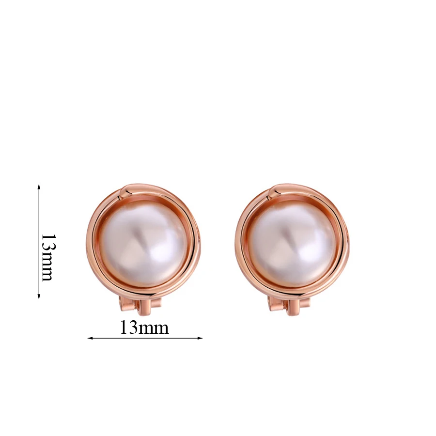 Жемчужная серьга в виде клипсы без пирсинга для женщин свадебные вечерние