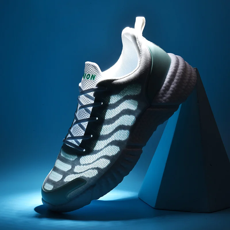 Кроссовки мужские прогулочные дышащие сетчатые удобная повседневная обувь