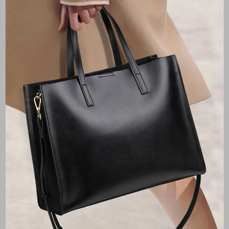 Сумка из натуральной кожи Высококачественная деловая сумка Большая