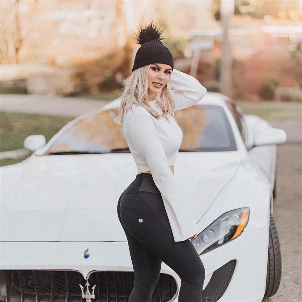 Melody Wear спортивные тонкие леггинсы для фитнеса черные блестящие штаны спортзала с