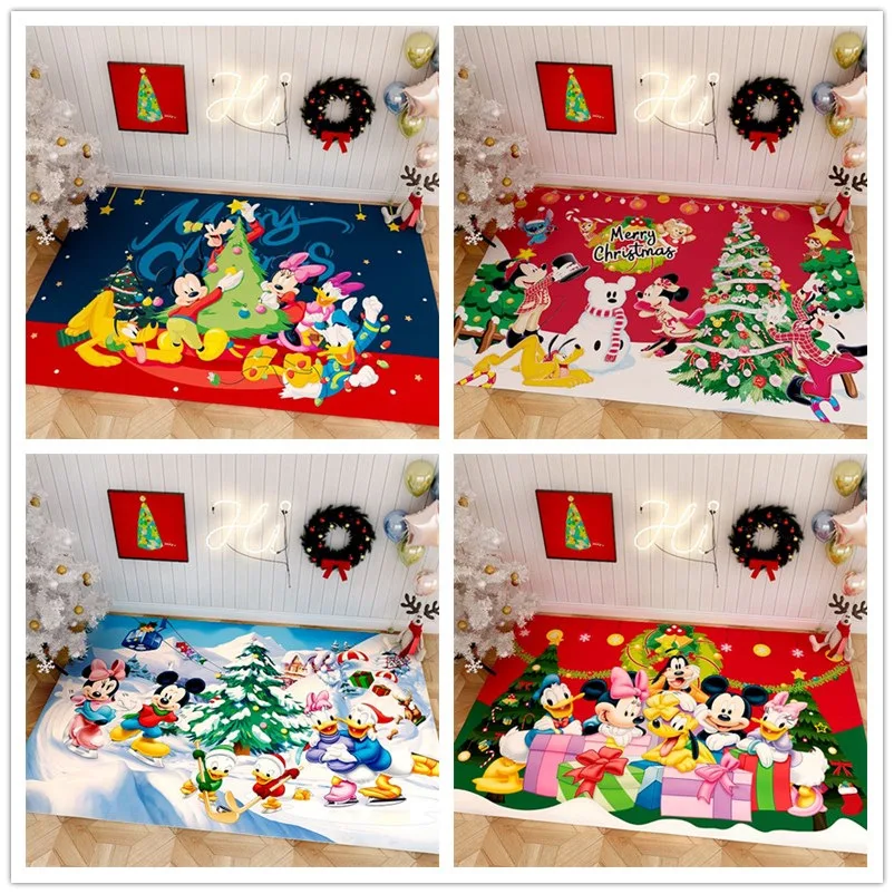 Веселое Рождество детский игровой коврик микки домашние ковры для декора 160x80 см коврик для ванной длинный пол для спальни гостиной от AliExpress RU&CIS NEW