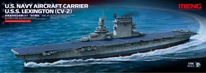 Авианосец ВМС США USS Lexington PS-002 модель 1/700 CV-2 |