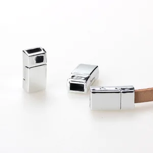 OlingArt 16*8 мм 4 шт.лот Магнитная застежка с родиевым покрытием Сделай Сам 6*3 мм кожаный шнур ожерельебраслет ювелирные изделия