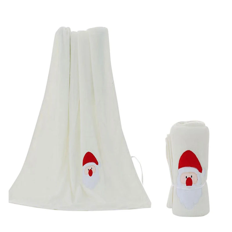 Белый Санта Клаус Снеговик одеяла коралловый бархат Главная флис простыня