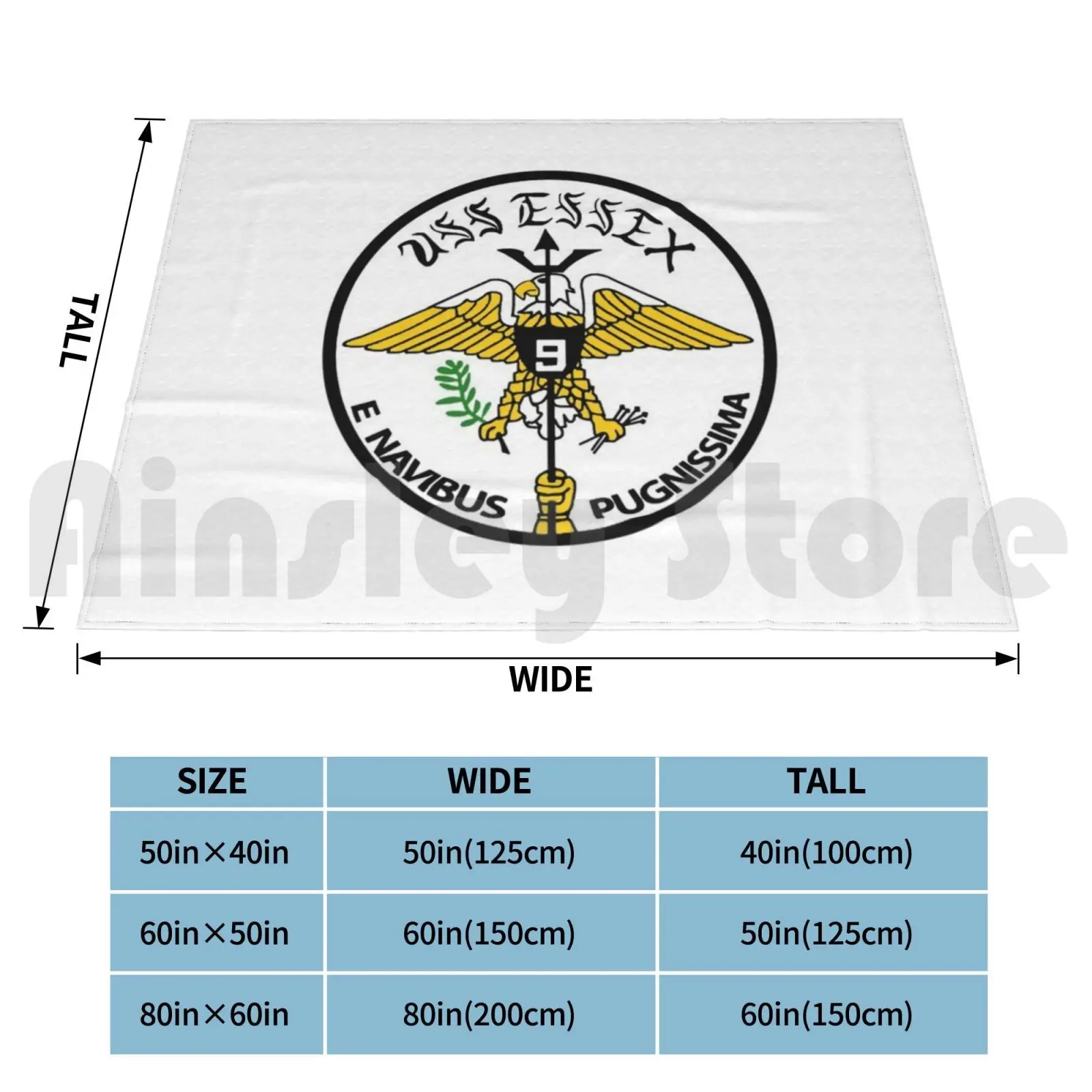 Uss Essex искусственное одеяло модное пользовательское Cv 9 Veteran Ship Crest Navy Carrier Cva
