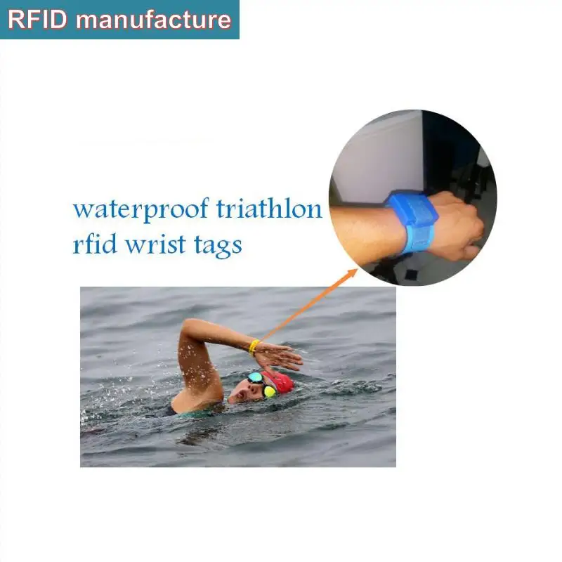 

UHF RFID tag 400pcs Orange ankle timing chip 865-960mhz work for uhf rfid reader tcpip swimming running bike race timing system
