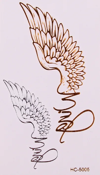 12 стилей бабочки Крылья татуировки стикер s штамповки девушки временные