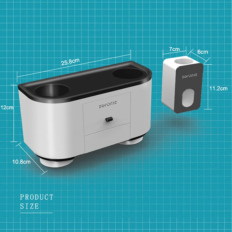 Магнитный держатель для зубных щеток GUNOT Автоматический Диспенсер зубной пасты