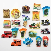 tourism commemorative gifts around thailand hand painted magnetic stickers refrigerator magnets