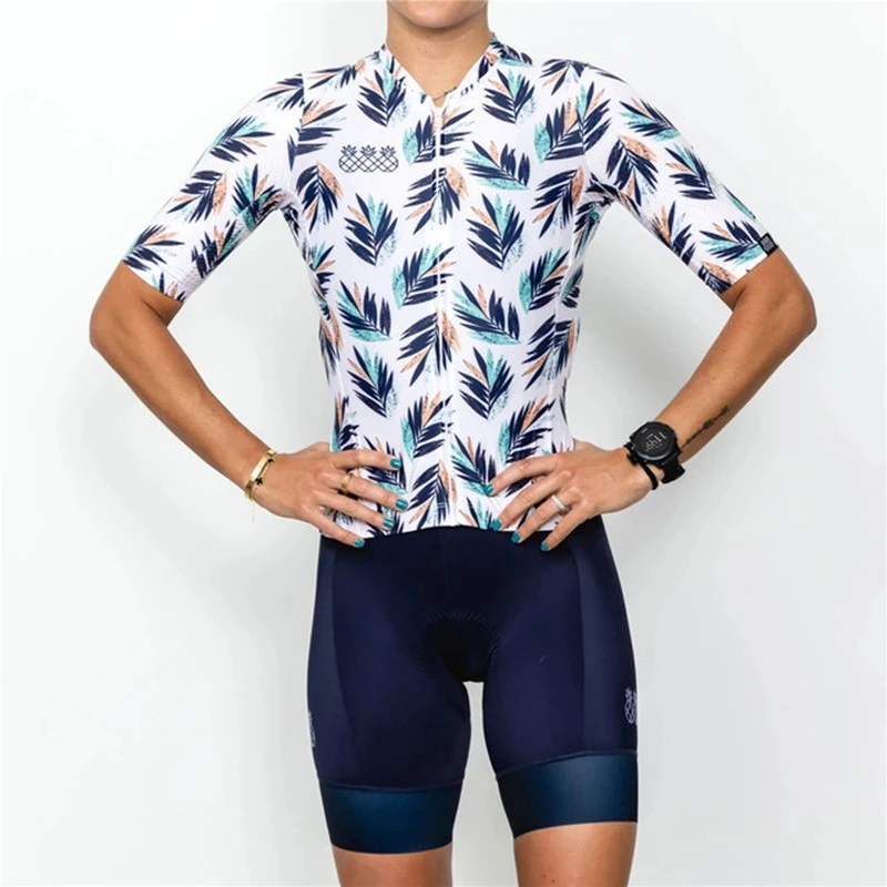 

Tres Pinas Women Summer Cycling Jersey Bib 9D Bike Shorts Set Mtb Road Cycling QuickDry Shirts Maillot Ciclismo 2021 The New