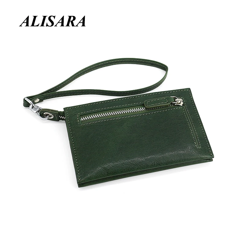 

Japanese-style original leather ladies wallet first layer cowhide wrist strap clutch bag coin bag card bag driver's license bag
