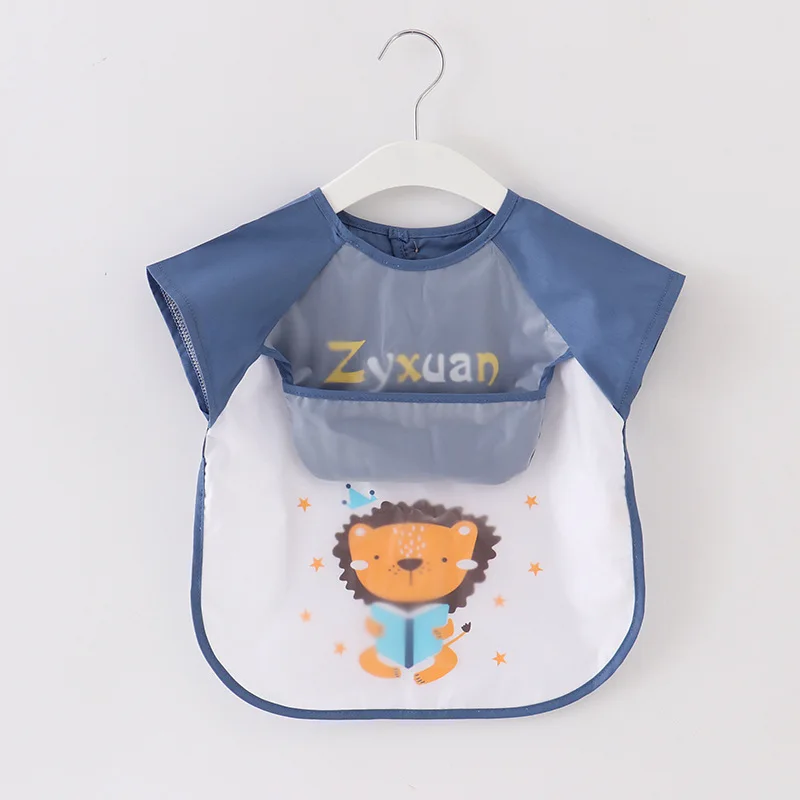 Warmom-Baberos impermeables para comer y ni&ntilde;os, Bandana sin mangas para beb&eacute;, ropa de algod&oacute;n suave para eructar, Eva-2
