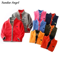 sundae angel baby girls coats polar fleece jacket for boys kids warm print dog pattern long sleeve children outerwear 18m 7y