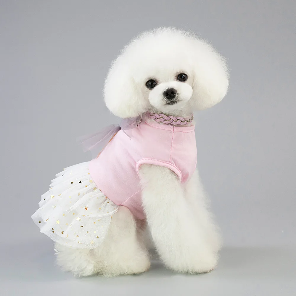

Dog Clothes for Small Dogs Puppy Cat Dresses Pet Clothes Pomeranian Maltese Poodle Clothing Dog Apparel Pets Costumes Dog Dress
