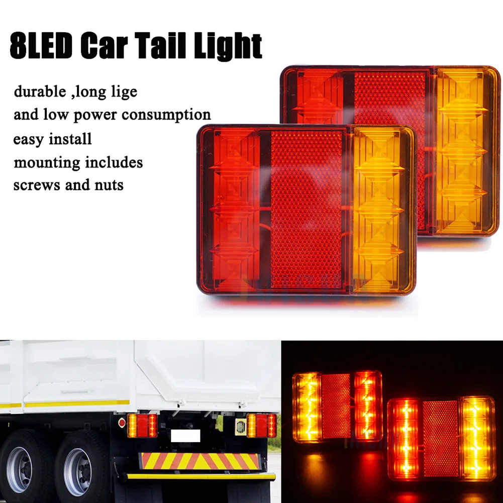 

SALE 12V Waterproof Durable Car Truck LED Rear Tail Light Warning Lights Rear Lamp for Trailer Caravans UTE Campers ATV Boats